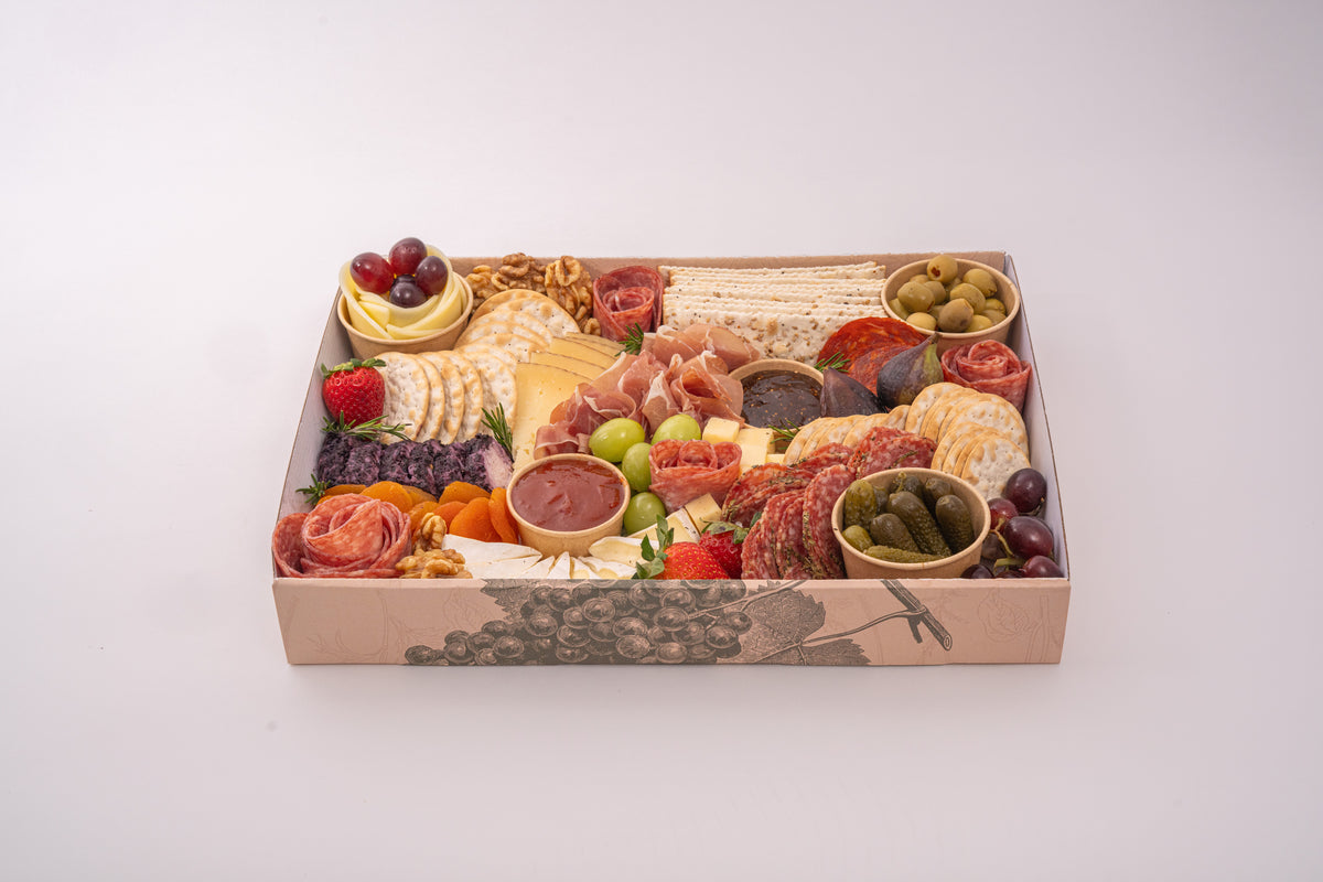 Bon Vivant medium grazing box; representative photography, ordered size differs